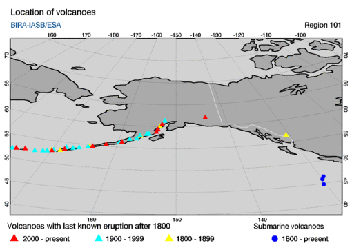 REGION - Volcanoes close to the alert of 2016/03/28