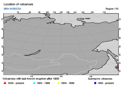 REGION - Volcanoes close to the notification of 